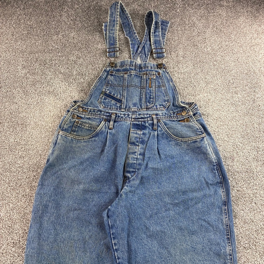 Vintage Bugle Boy Denim Overalls Mens 32x34 Blue Cotton Baggy Workwear 90s